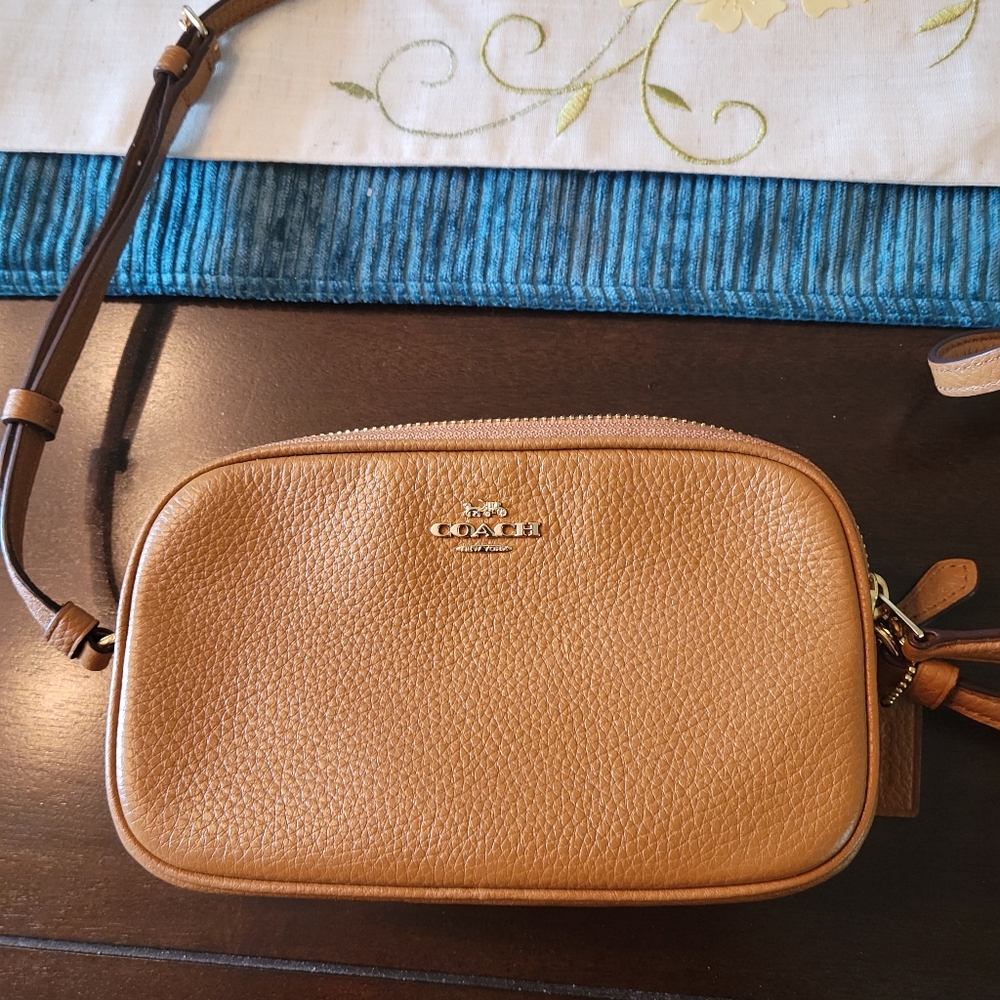 Coach Pebbled Leather Crossbody Pouch
